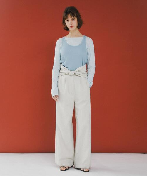 LAATO（ラート）の「twist bustier（キャミソール・レディース・ダークグレー/オフホワイト・FREE）」の15枚目の写真