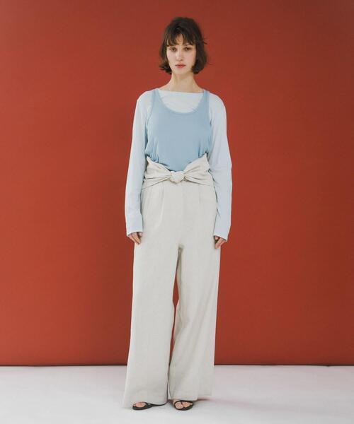 LAATO（ラート）の「twist bustier（キャミソール・レディース・ダークグレー/オフホワイト・FREE）」の16枚目の写真