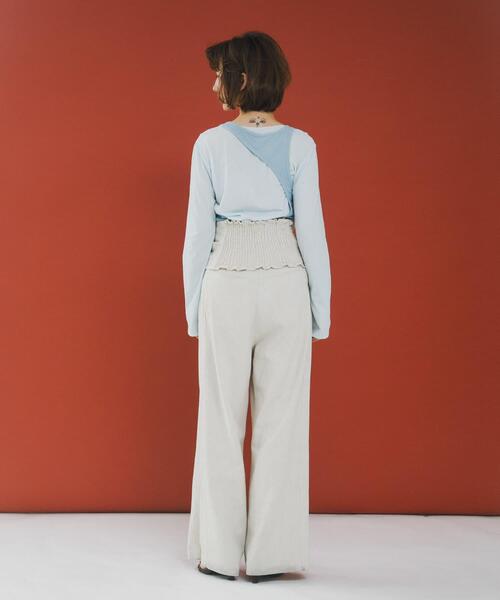 LAATO（ラート）の「twist bustier（キャミソール・レディース・ダークグレー/オフホワイト・FREE）」の17枚目の写真