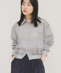 KBF | シアーチェックコンパクトシャツ(シャツ/ブラウス)