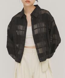 KBF | シアーチェックコンパクトシャツ(シャツ/ブラウス)