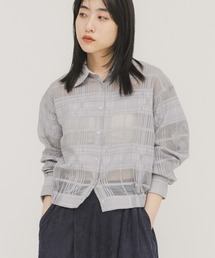 KBF | シアーチェックコンパクトシャツ(シャツ/ブラウス)