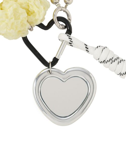 earth music&ecology（アースミュージックアンドエコロジー）の「ミラー×シュシュチャーム（キーホルダー・レディース・イエロー/ドット・FREE）」の7枚目の写真