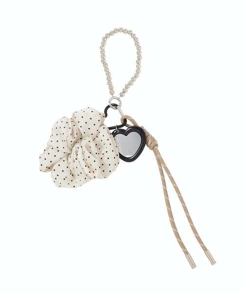 earth music&ecology（アースミュージックアンドエコロジー）の「ミラー×シュシュチャーム（キーホルダー・レディース・イエロー/ドット・FREE）」の12枚目の写真