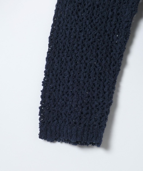 eL（エル）の「【eL】3G Mix Nep Polo/660172（ニット/セーター・レディース・ネイビー/グレー系その他/アイボリー・FREE）」の22枚目の写真