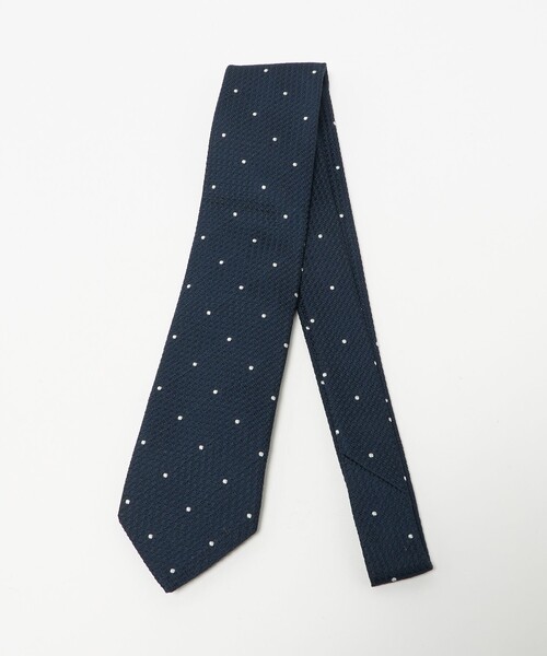UNITED ARROWS(ユナイテッドアローズ)の「BIANCH ピンドット ジャガード ネクタイ(ネクタイ・メンズ・ダークグレー/ダークブラウン/ネイビー・FREE)」の3枚目の写真