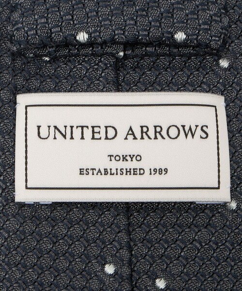 UNITED ARROWS(ユナイテッドアローズ)の「BIANCH ピンドット ジャガード ネクタイ(ネクタイ・メンズ・ダークグレー/ダークブラウン/ネイビー・FREE)」の7枚目の写真
