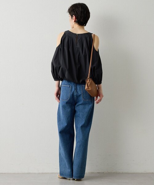 THE PAUSE（ザ ポーズ）の「【THE PAUSE】オープンショルダーブラウス（シャツ/ブラウス・レディース・ブラック/オフホワイト・FREE）」の18枚目の写真