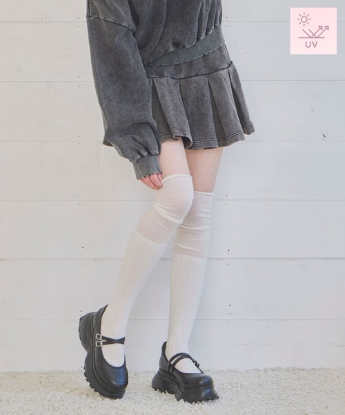 Heather（ヘザー）の「【UVカットなのに、ちゃんとあざとい。】UVプリーツミニスカート　666494（スカート・レディース・スミクロ/グレー系その他/ピンク・FREE）」の2枚目の写真