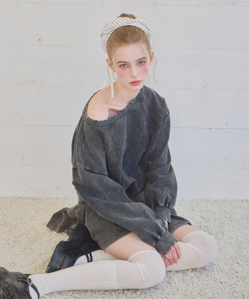 Heather（ヘザー）の「【UVカットなのに、ちゃんとあざとい。】UVプリーツミニスカート　666494（スカート・レディース・スミクロ/グレー系その他/ピンク・FREE）」の6枚目の写真
