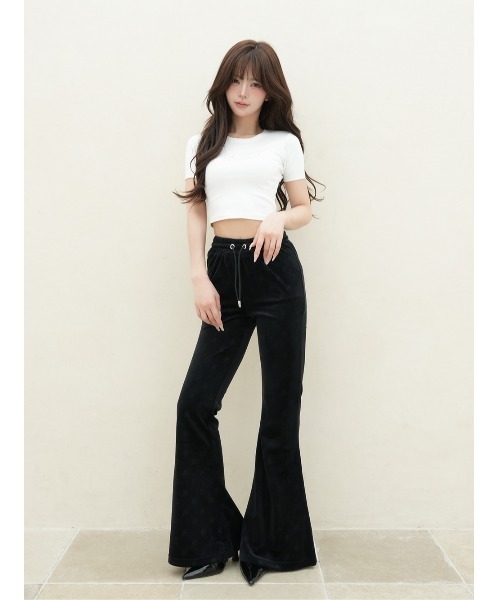 Darich(ダーリッチ)の「ロゴビジューエンジェルモチーフTシャツ(Tシャツ/カットソー・レディース・サックスブルー/ブラック/ピンク/ホワイト・FREE)」の11枚目の写真