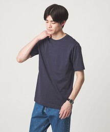 LONG FIBER COTTON クリア クルーネック 半袖 Tシャツ