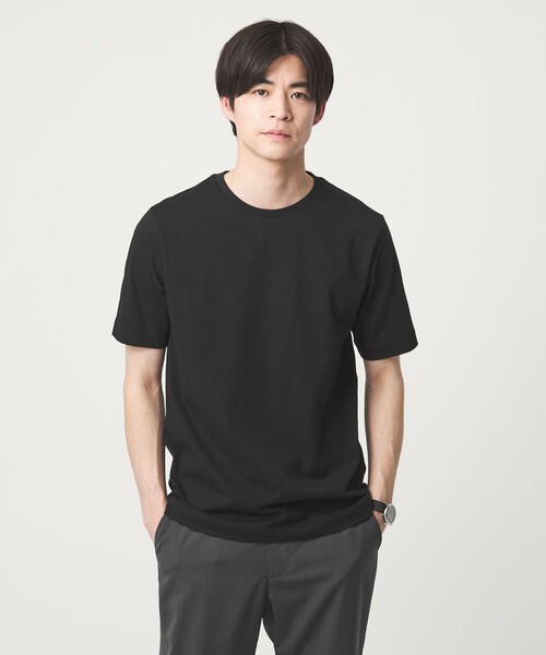LONG FIBER COTTON クリア クルーネック 半袖 Tシャツ（Tシャツ