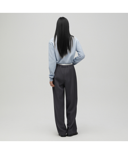 LAP（ラップ）の「バンディング配色パンツ AS1WP264（スラックス・レディース・ダークグレー・FREE）」の4枚目の写真