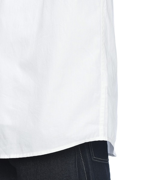 U.S. POLO ASSN.(ユーエスポロアッスン)の「U.S. POLO ASSN. (ユーエスポロアッスン) オーバーサイズ 長袖 シャツ 綿100% ロゴ 刺繍 無地(シャツ/ブラウス・メンズ・ネイビー/サックスブルー/ホワイト/ブラック・L/LL/M)」の5枚目の写真