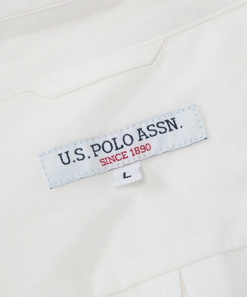 U.S. POLO ASSN.(ユーエスポロアッスン)の「U.S. POLO ASSN. (ユーエスポロアッスン) オーバーサイズ 長袖 シャツ 綿100% ロゴ 刺繍 無地(シャツ/ブラウス・メンズ・ネイビー/サックスブルー/ホワイト/ブラック・L/LL/M)」の6枚目の写真