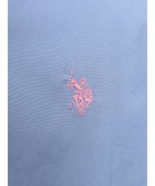 U.S. POLO ASSN.(ユーエスポロアッスン)の「U.S. POLO ASSN. (ユーエスポロアッスン) オーバーサイズ 長袖 シャツ 綿100% ロゴ 刺繍 無地(シャツ/ブラウス・メンズ・ネイビー/サックスブルー/ホワイト/ブラック・L/LL/M)」の19枚目の写真