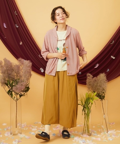 Jocomomola(ホコモモラ)の「ギンガムチェック カットソーカーディガン(カーディガン/ボレロ・レディース・レッド/ブラック・40)」の10枚目の写真
