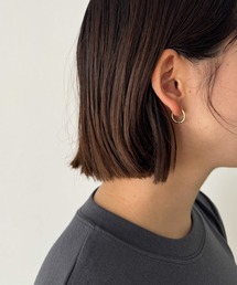 CANAL JEAN | Pt　【Silver925】THINフープゴールドピアス(ピアス（両耳用）)