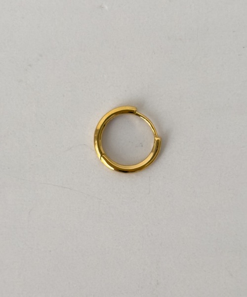 CANAL JEAN（キャナルジーン）の「Pt　【Silver925】THINフープゴールドピアス（ピアス（両耳用）・レディース・ゴールド・ONE SIZE）」の5枚目の写真