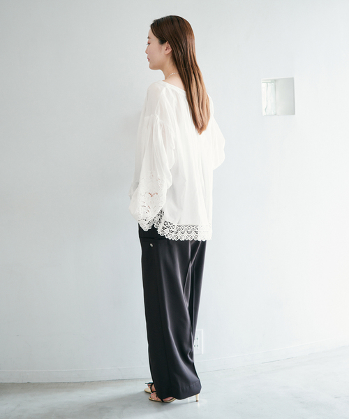 完売・新品【IENA 2020AW】seseカットワークレースコットンブラウス カットワークレースブラウス（シャツ／ブラウス）｜IENA（イエナ）の