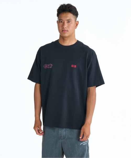 Quiksilver（クイックシルバー）の「QUIKSILVER メンズ BW MERCURY ST 半袖コットンTシャツ ルーズフィット <MERCURY COLLECTION>【2026年春夏モデル】（Tシャツ/カットソー・メンズ・ブラック系その他/ブラック/ホワイト・LARGE/MEDIUM/X-LARGE）」の7枚目の写真