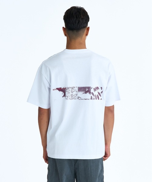 Quiksilver（クイックシルバー）の「QUIKSILVER メンズ BW MERCURY ST 半袖コットンTシャツ ルーズフィット <MERCURY COLLECTION>【2026年春夏モデル】（Tシャツ/カットソー・メンズ・ブラック系その他/ブラック/ホワイト・LARGE/MEDIUM/X-LARGE）」の4枚目の写真
