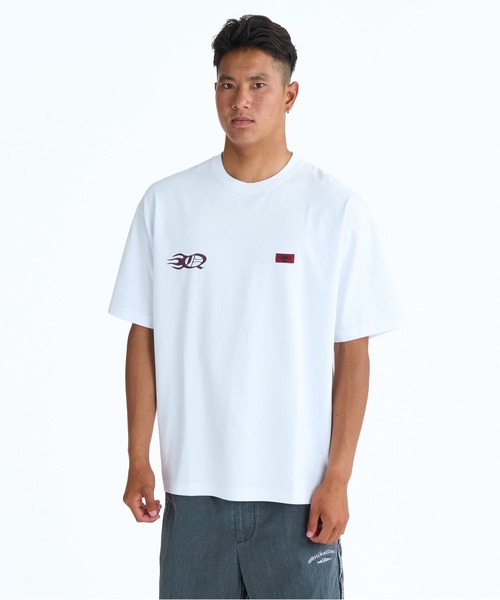 Quiksilver（クイックシルバー）の「QUIKSILVER メンズ BW MERCURY ST 半袖コットンTシャツ ルーズフィット <MERCURY COLLECTION>【2026年春夏モデル】（Tシャツ/カットソー・メンズ・ブラック系その他/ブラック/ホワイト・LARGE/MEDIUM/X-LARGE）」の5枚目の写真