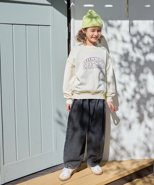 Piet（ピエット）の「【綿100%】カーブ デニム パンツ（デニムパンツ・キッズ・ブラック/サックスブルー・130/120/110/100）」の21枚目の写真