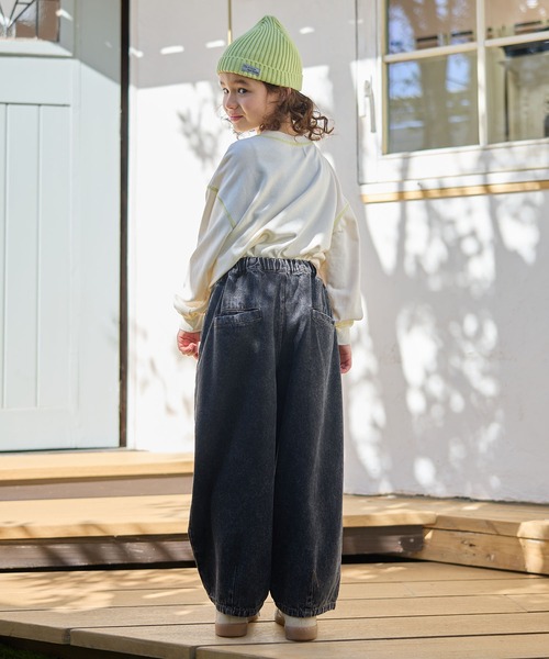 Piet（ピエット）の「【綿100%】カーブ デニム パンツ（デニムパンツ・キッズ・ブラック/サックスブルー・130/120/110/100）」の22枚目の写真