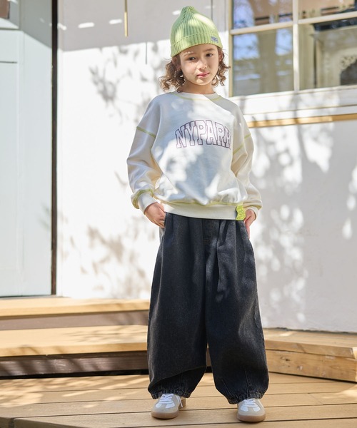 Piet（ピエット）の「【綿100%】カーブ デニム パンツ（デニムパンツ・キッズ・ブラック/サックスブルー・130/120/110/100）」の6枚目の写真