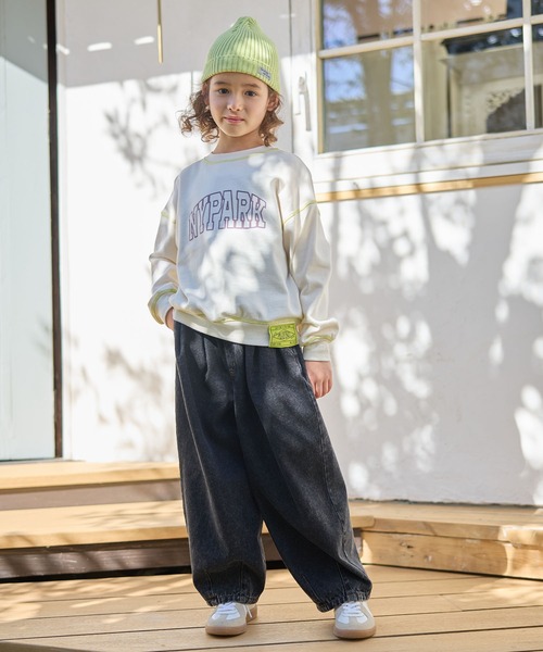 Piet（ピエット）の「【綿100%】カーブ デニム パンツ（デニムパンツ・キッズ・ブラック/サックスブルー・130/120/110/100）」の7枚目の写真