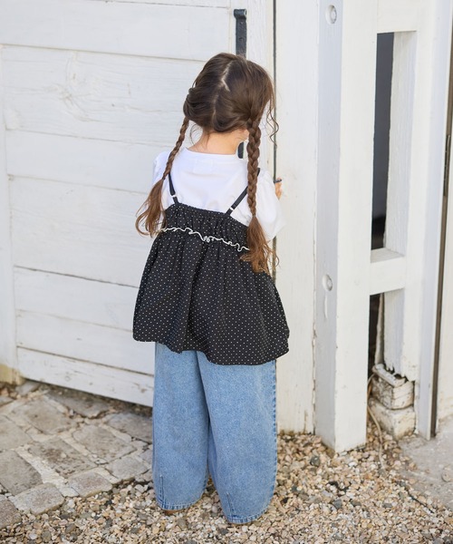 Piet（ピエット）の「【綿100%】カーブ デニム パンツ（デニムパンツ・キッズ・ブラック/サックスブルー・130/120/110/100）」の4枚目の写真