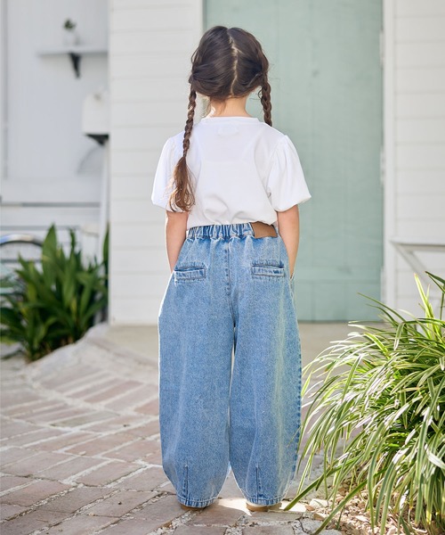 Piet（ピエット）の「【綿100%】カーブ デニム パンツ（デニムパンツ・キッズ・ブラック/サックスブルー・130/120/110/100）」の14枚目の写真