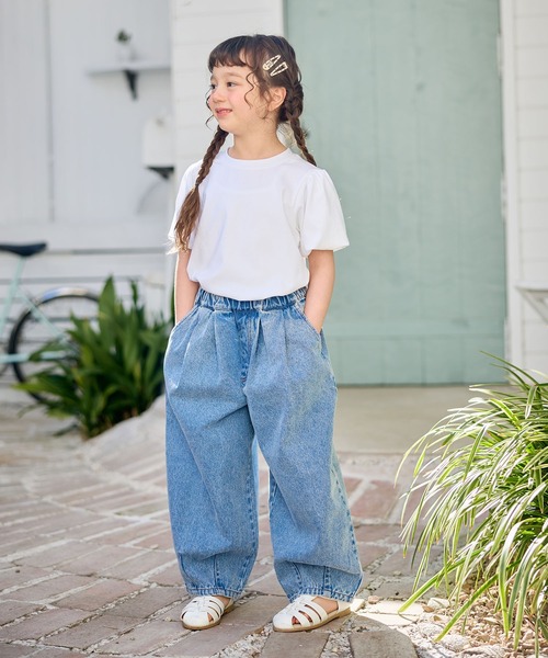 Piet（ピエット）の「【綿100%】カーブ デニム パンツ（デニムパンツ・キッズ・ブラック/サックスブルー・130/120/110/100）」の13枚目の写真