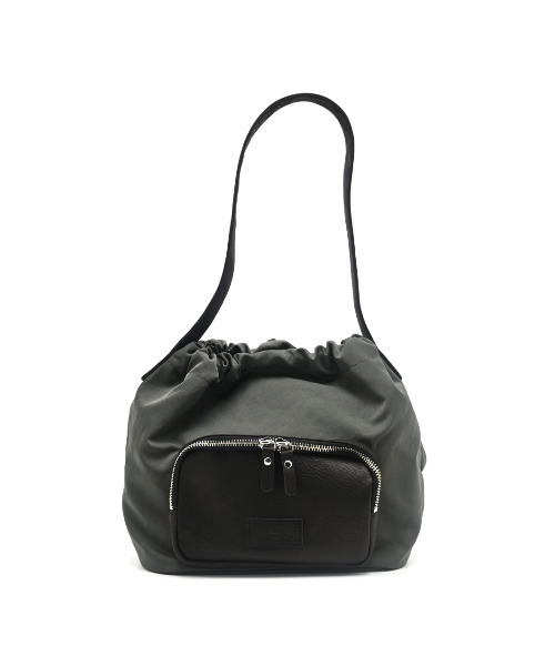 CLEDRAN（クレドラン）の「【軽量 レザーポケット】 CL3962 LIMO ZIP POCKET TOTE（ショルダーバッグ・レディース・ブラック/チャコール/ダークベージュ・FREE）」の4枚目の写真