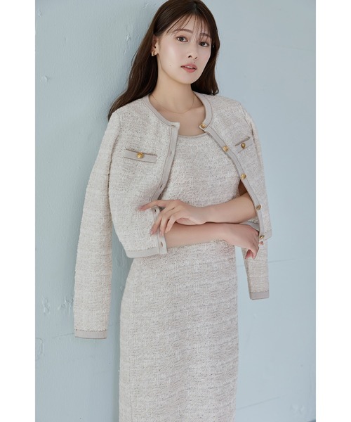 Spring Tweed Dress Set（ワンピース）｜Her lip to（ハーリップトゥー