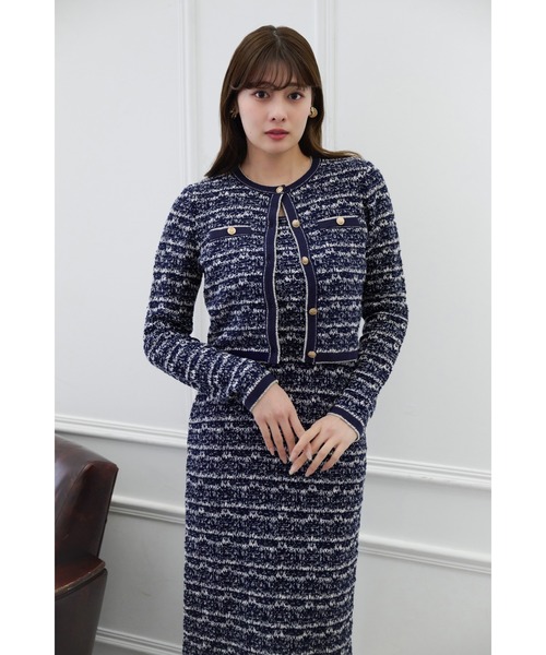 Her lip to(ハーリップトゥー)の「Spring Tweed Dress Set(ワンピース・レディース・ネイビー/ベージュ系・S/M)」の7枚目の写真