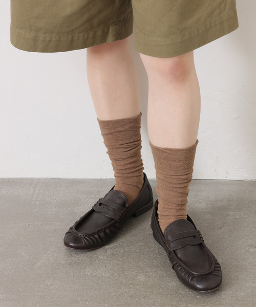 JOURNAL STANDARD LUXE（ジャーナルスタンダード　ラックス）の「シャコウ SOCKS（ソックス/靴下・レディース・ブラック/チャコールグレー/キャメル/ホワイト/ライトグレー・FREE）」の19枚目の写真