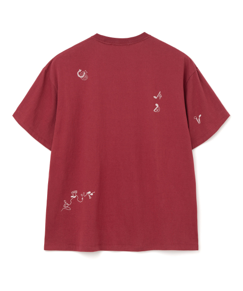 Millo Archive（ミロ アーカイブ）の「タグ付けグラフィティTシャツ [バーガンディ]（Tシャツ/カットソー・メンズ・その他・LARGE/X-LARGE/MEDIUM）」の6枚目の写真