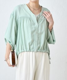 Jena espace merveilleux | 裾リボンドロストシャツ(シャツ/ブラウス)