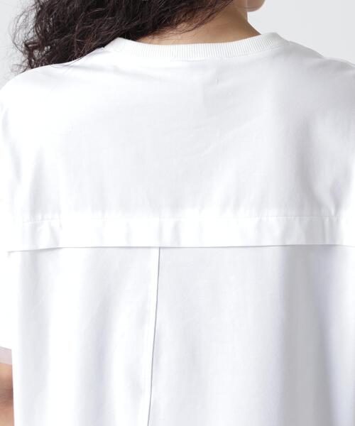 AULA AILA(アウラアイラ)の「AULA AILA/アウラアイラ/別注メッシュコンビネーションTシャツ(Tシャツ/カットソー・レディース・グレー/ホワイト・0)」の8枚目の写真