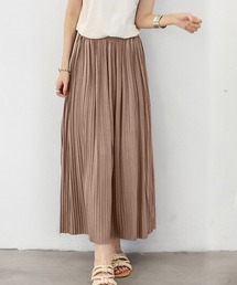 リラックスプリーツロングスカート