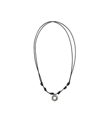 999HUMANITY（999ヒューマニティ）の「ストリングシンボルネックレス (ブラック)（ネックレス）」
