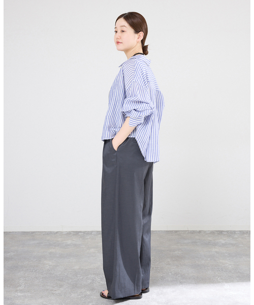 IENA（イエナ）の「ウォッシャブル スクエアネックサロペット（サロペット/オーバーオール・レディース・ブラック/チャコールグレー・36/38）」の11枚目の写真