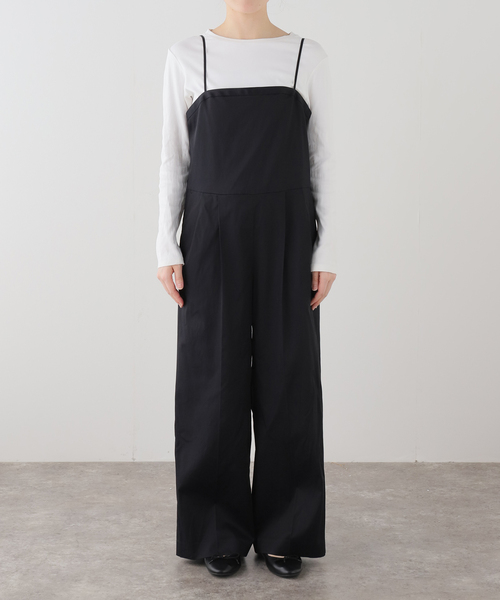 IENA（イエナ）の「ウォッシャブル スクエアネックサロペット（サロペット/オーバーオール・レディース・ブラック/チャコールグレー・36/38）」の15枚目の写真