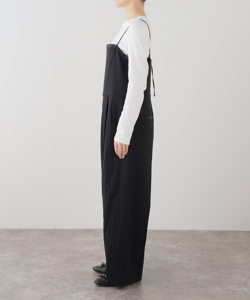 IENA（イエナ）の「ウォッシャブル スクエアネックサロペット（サロペット/オーバーオール・レディース・ブラック/チャコールグレー・36/38）」の16枚目の写真