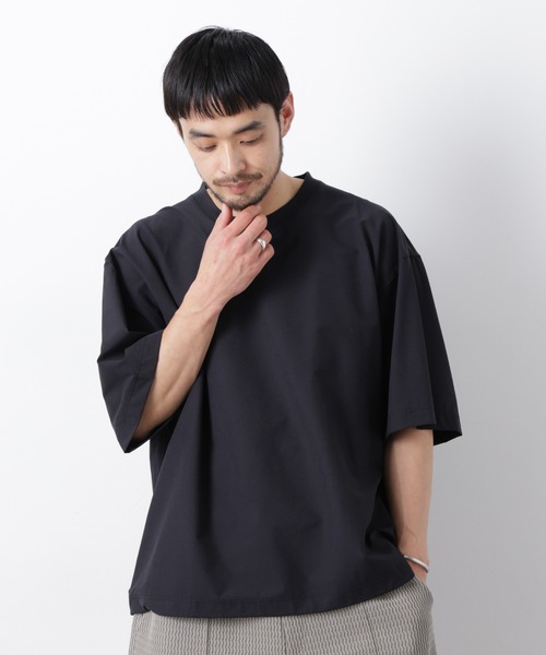 ストレッチワイドプルオーバー Tシャツ半袖（セットアップ可）（T