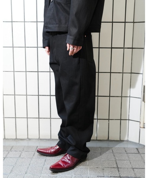 PENNEYS(ぺニーズ)の「PENNY’S FOREMOST ぺニーズフォアモスト / WWⅡ5POCKET WIDE PANT(デニムパンツ・メンズ・ブラック・30 inch/32inch/34inch)」の2枚目の写真