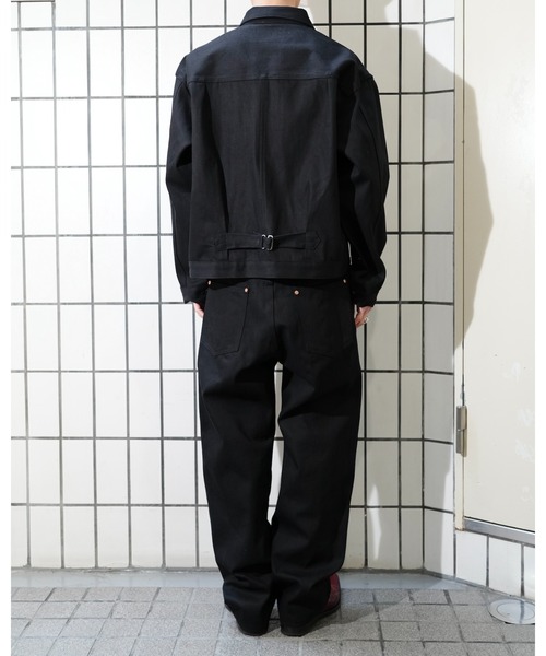 PENNEYS(ぺニーズ)の「PENNY’S FOREMOST ぺニーズフォアモスト / WWⅡ5POCKET WIDE PANT(デニムパンツ・メンズ・ブラック・30 inch/32inch/34inch)」の5枚目の写真